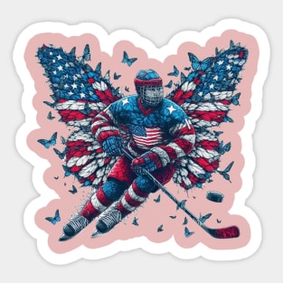 Hockey Butterfly Effect Hockey Fans Sticker